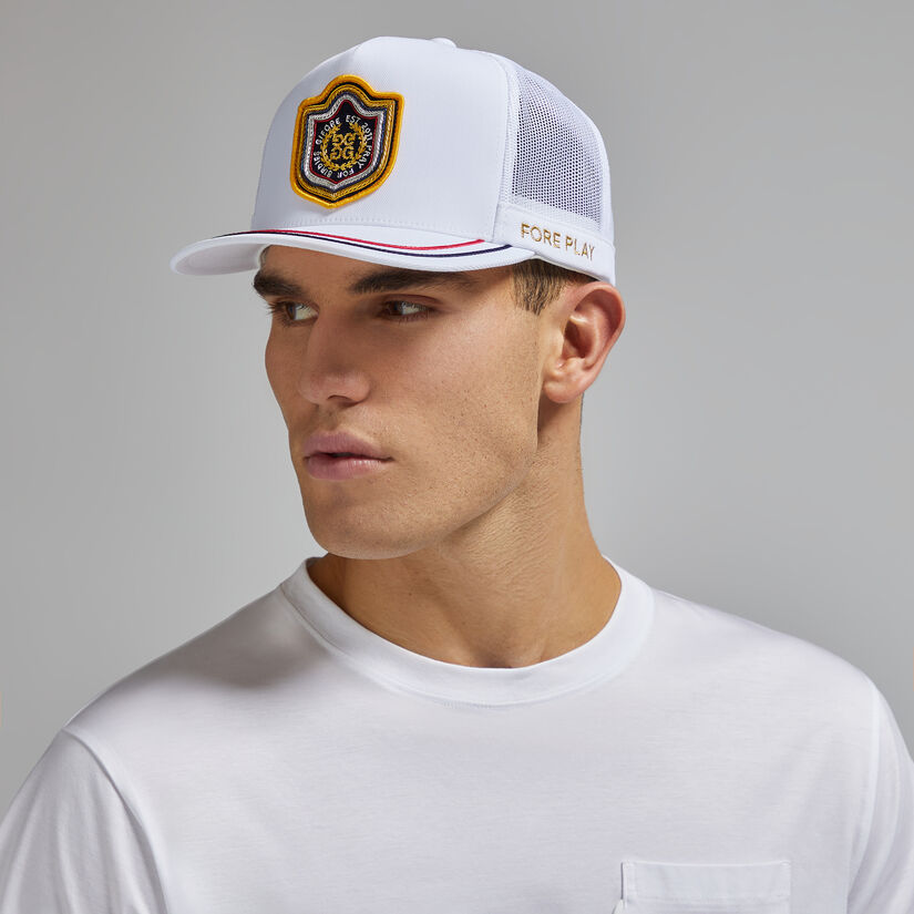 BULLION STRETCH TWILL TALL TRUCKER HAT |MEN