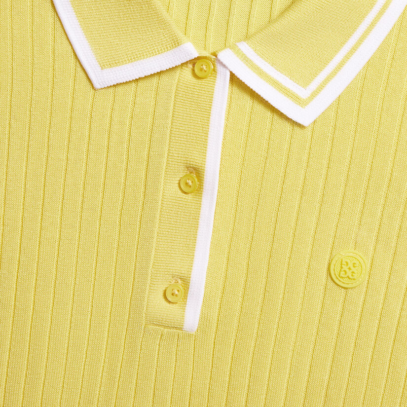 RIBBED KNIT SWEATER POLO image number 5