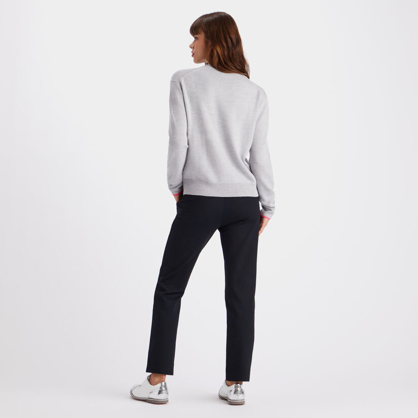 CIRCLE G'S RELAXED MERINO WOOL CREWNECK SWEATER image number 5