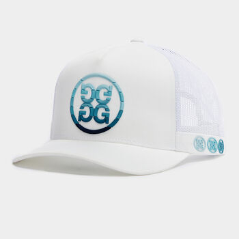 CIRCLE G'S OMBRÉ INTERLOCK KNIT TRUCKER HAT