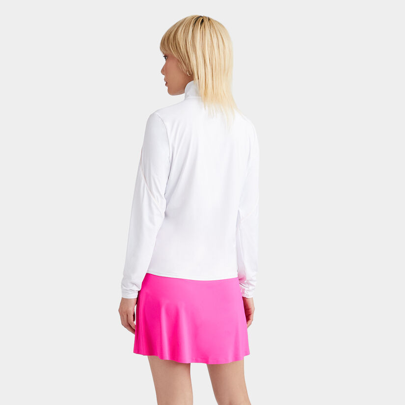 SUN SHIELD SILKY TECH NYLON QUARTER ZIP LAYER image number 5