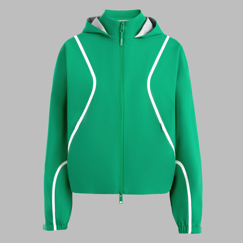 PANELED WATER REPELLENT HOODED JACKET image number 1