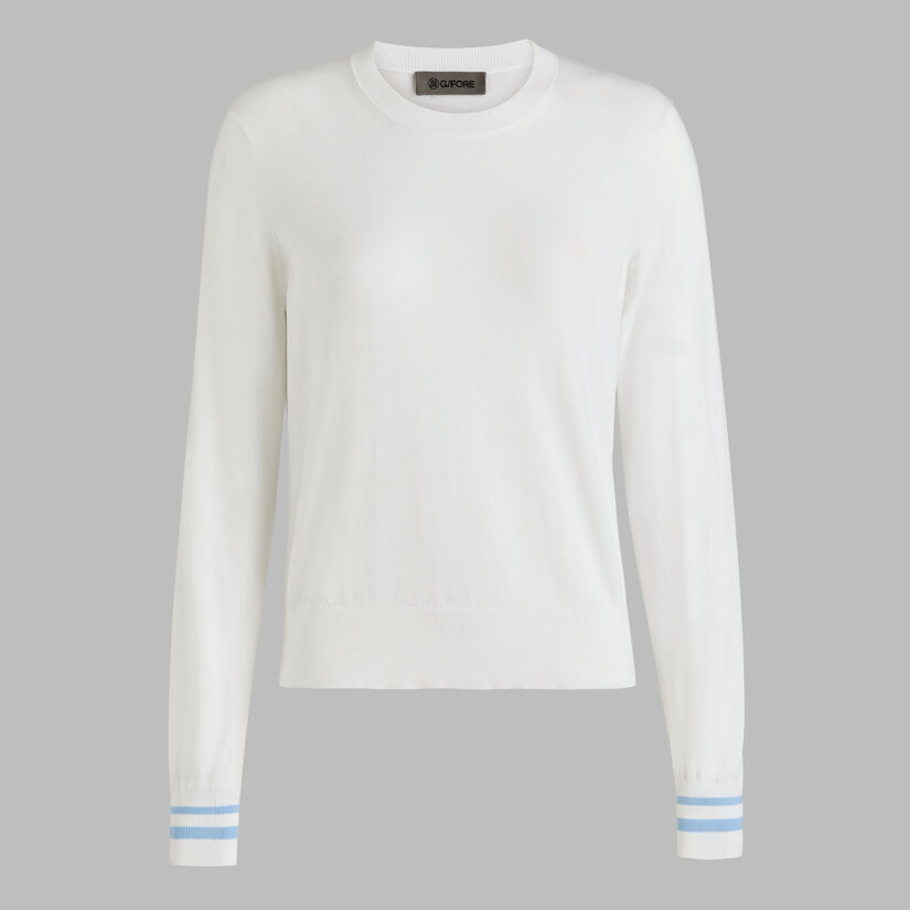 COOLING COTTON CREWNECK SWEATER image number 1