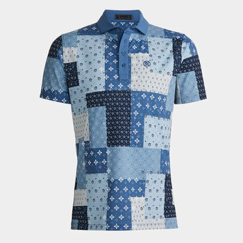 BORO PATCH TECH PIQUÉ MODERN SPREAD COLLAR POLO