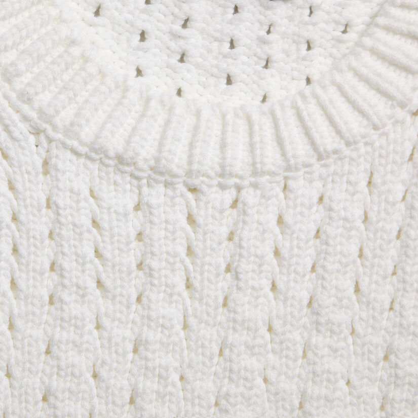 LTD RELEASE VILLA COTTON BLEND CROPPED SHORT SLEEVE SWEATER image number 5