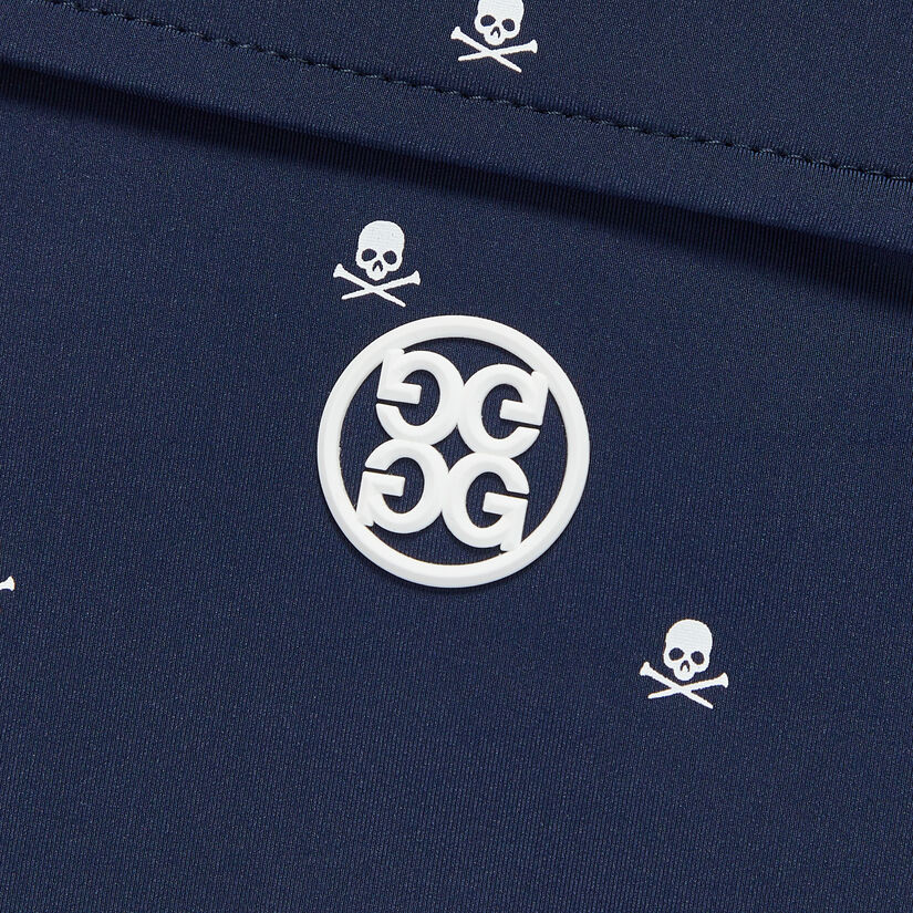 SKULL & T'S ICE NYLON MODERN SPREAD COLLAR POLO image number 6
