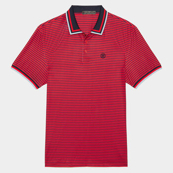 SKULL & T'S 3D TECH JERSEY SLIM FIT POLO