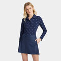 SKULL & T'S SILKY TECH NYLON LONG SLEEVE POLO image number 3