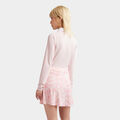CAMO SILKY TECH NYLON A-LINE SKORT image number 5