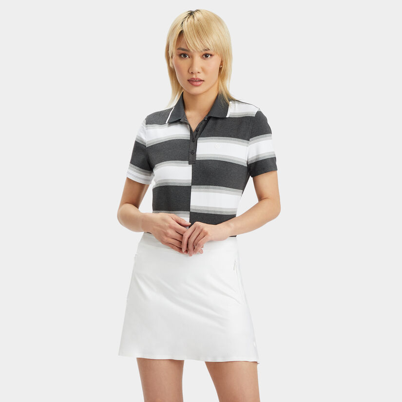 OFFSET GRADIENT STRIPE TECH POLO image number 3