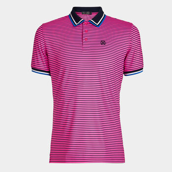 SKULL & T'S 3D BANDED SLEEVE TECH JERSEY POLO