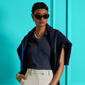 RIBBED TECH NYLON POLO image number 2