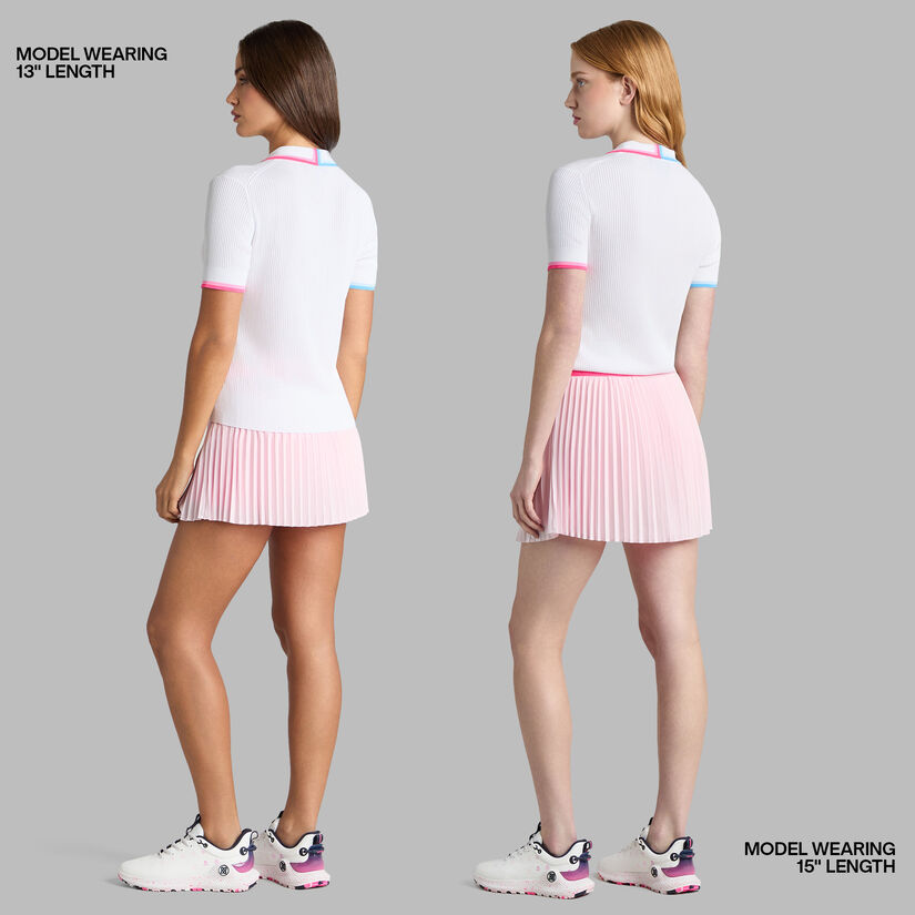 MICROPLEAT STRETCH WOVEN HIGHWAISTED SKORT image number 4