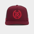 WREATH COTTON TWILL TALL TRUCKER HAT image number 2