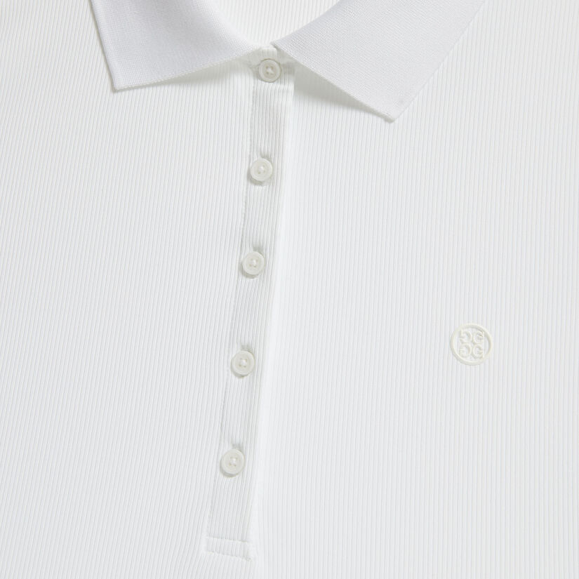 RIBBED TECH NYLON LONG SLEEVE POLO image number 5