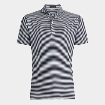 FEEDER STRIPE MODERN SPREAD COLLAR TECH PIQUÉ SLIM FIT POLO