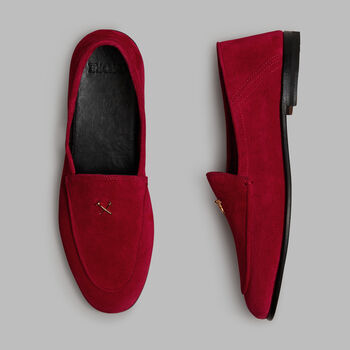 WOMEN'S METAL TEES SUEDE FLEX LOAFER - Alternate Image 1