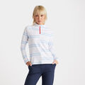 OFFSET STRIPE TECH JERSEY QUARTER ZIP PULLOVER image number 3