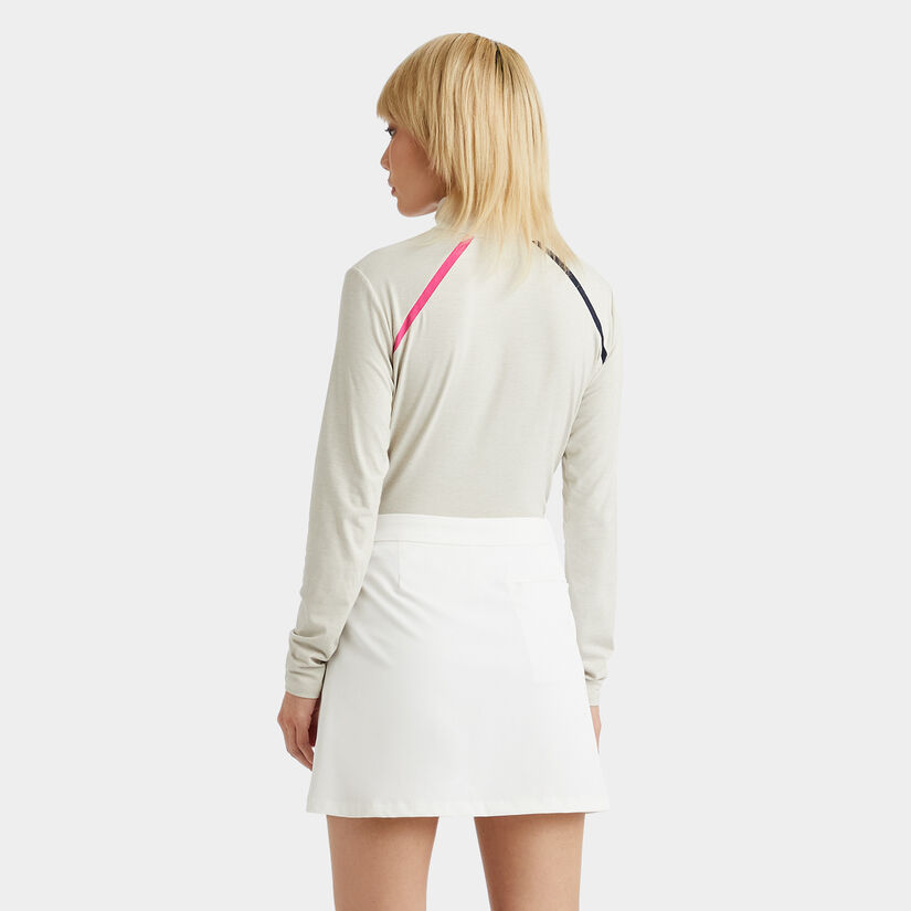 LUXE SIDE PLEAT 4-WAY STRETCH TWILL SKORT image number 5
