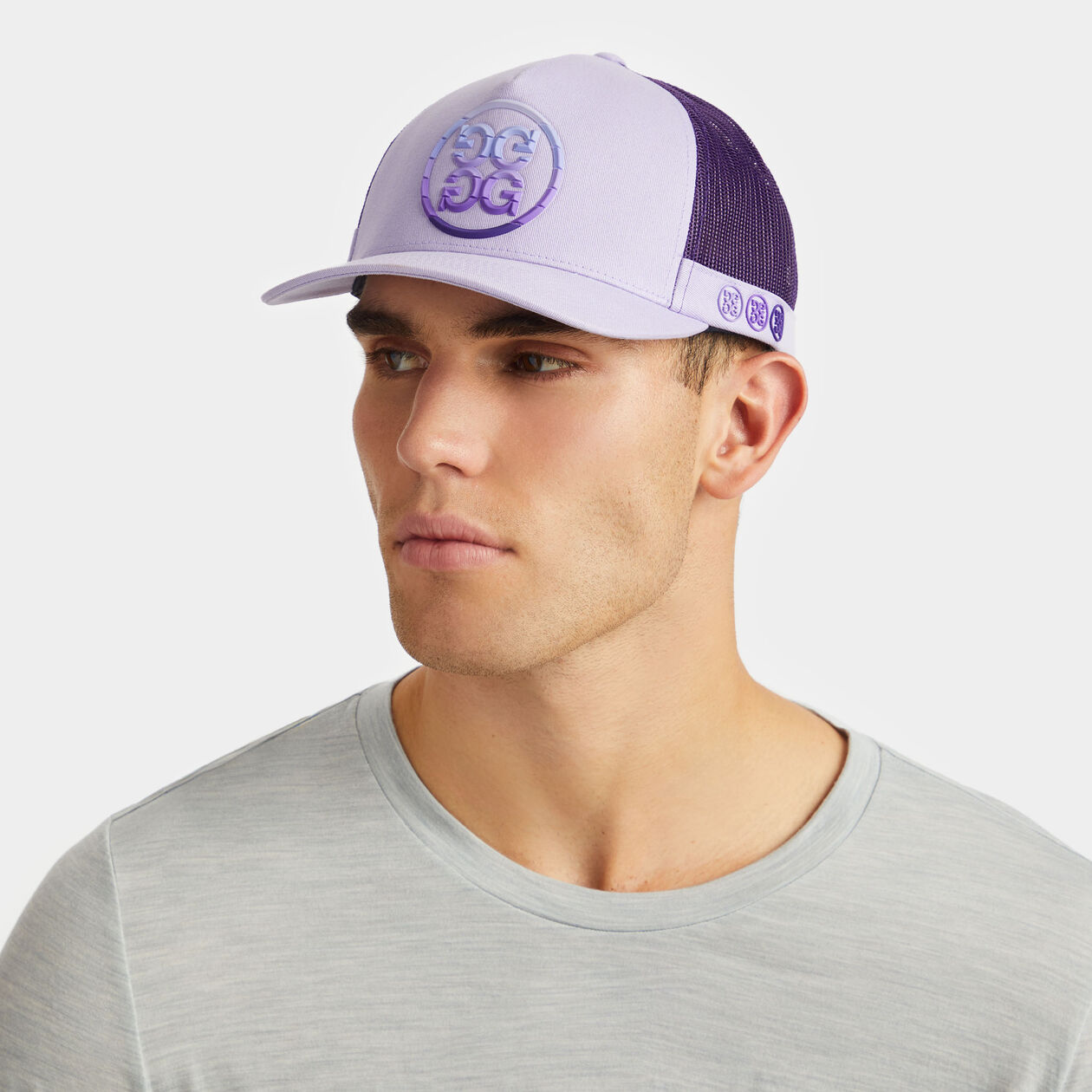 GRADIENT CIRCLE G'S COTTON TWILL TRUCKER HAT | WOMEN'S HATS | G/FORE