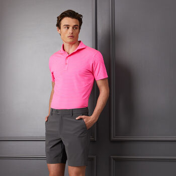 CLUB STRIPE TECH JERSEY SLIM FIT POLO