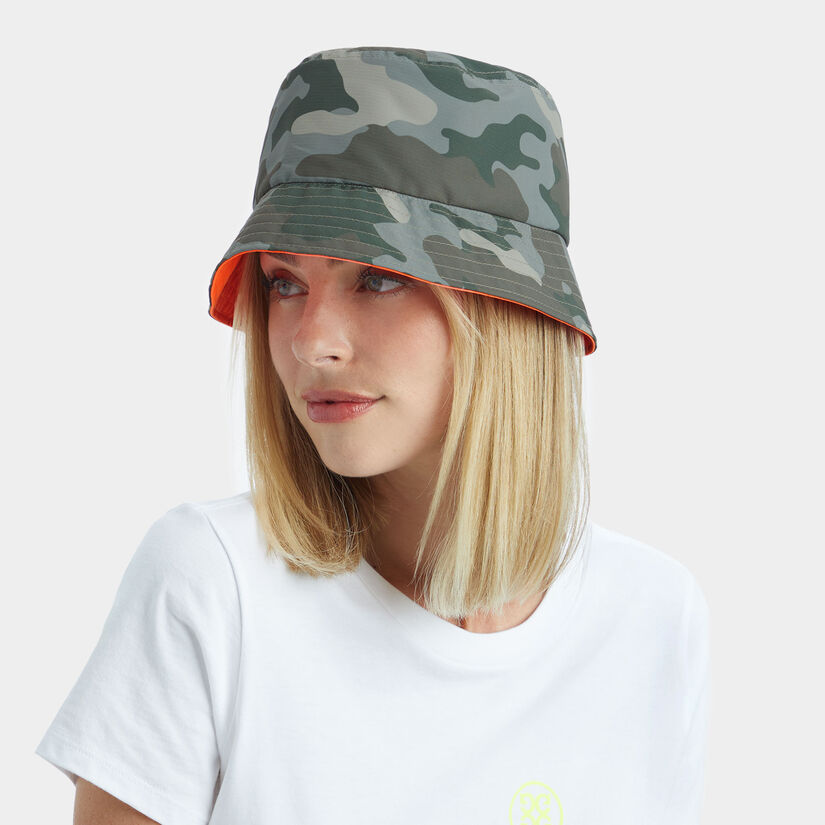 CAMO G.112 REVERSIBLE FEATHERWEIGHT TECH BUCKET HAT image number 12