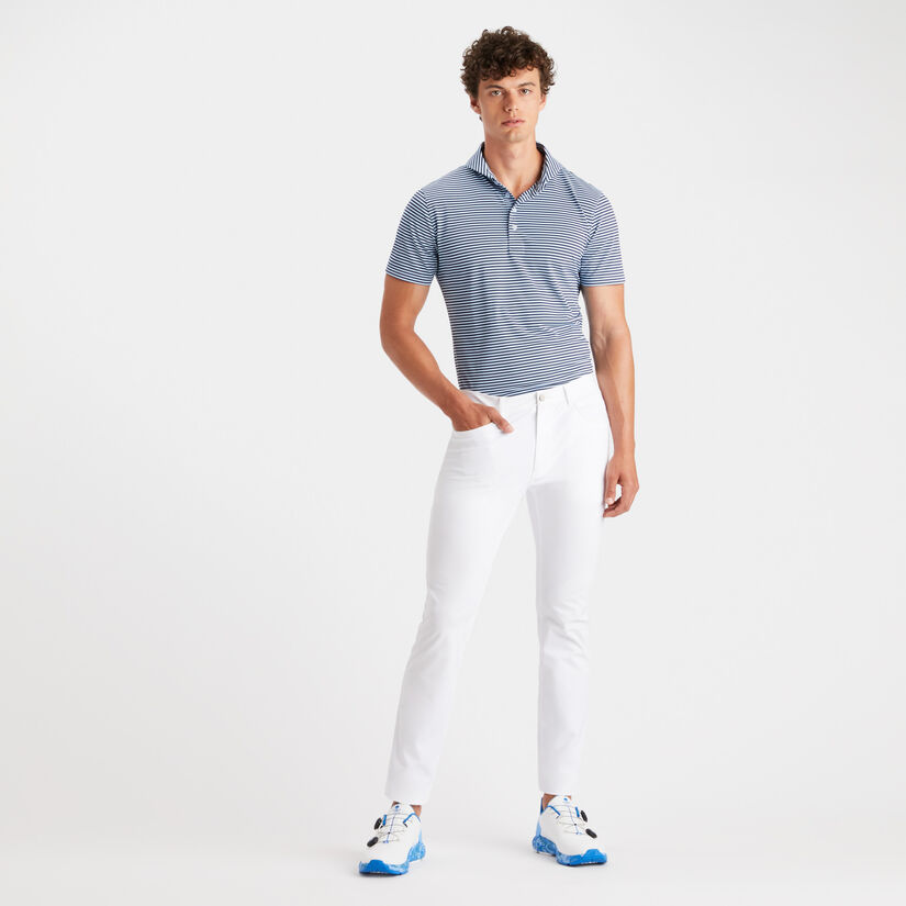 FEEDER STRIPE MODERN SPREAD COLLAR TECH PIQUÉ SLIM FIT POLO image number 4