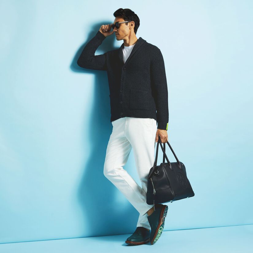 CASHMERE BLEND SHAWL COLLAR CARDIGAN image number 2