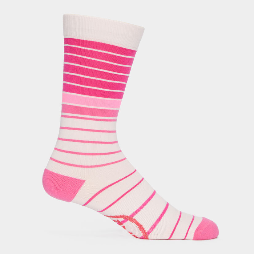 MIXED STRIPE COMPRESSION CREW SOCK image number 1