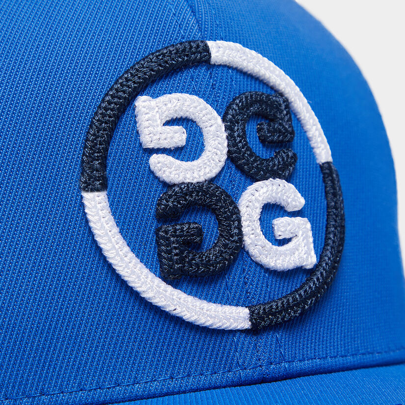 COLOUR BLOCK CIRCLE G'S STRETCH TWILL SNAPBACK HAT image number 6