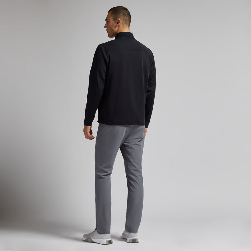 SCUBA QUARTER ZIP FUNNEL NECK PULLOVER - LIGHT HEATHER GRAY main image 0