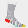 STRIPED COMPRESSION CREW SOCK image number 1