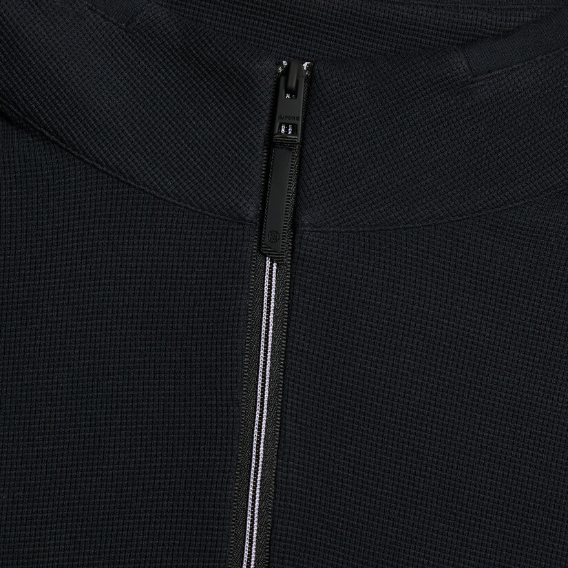 WAFFLE KNIT QUARTER ZIP image number 5