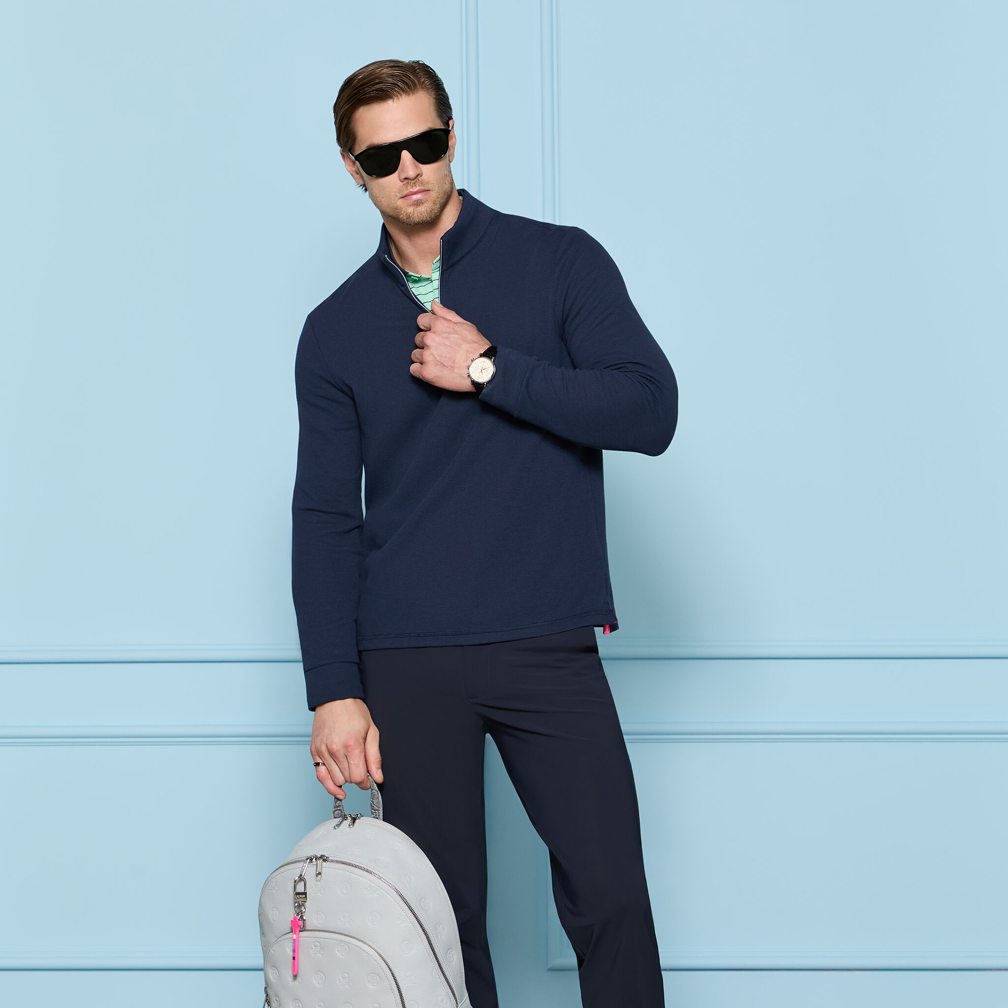 BRUSHED BACK TECH 1/4 ZIP PULLOVER |MEN'S PULLOVERS & QUARTER-ZIPS