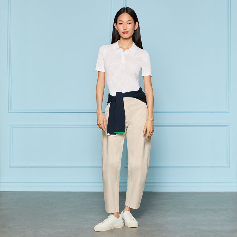 LTD RELEASE STRETCH COTTON GABARDINE BARREL LEG TROUSER image number 2