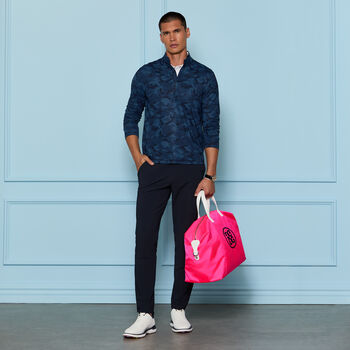 BRUSHED BACK TECH TERRY QUARTER ZIP PULLOVER