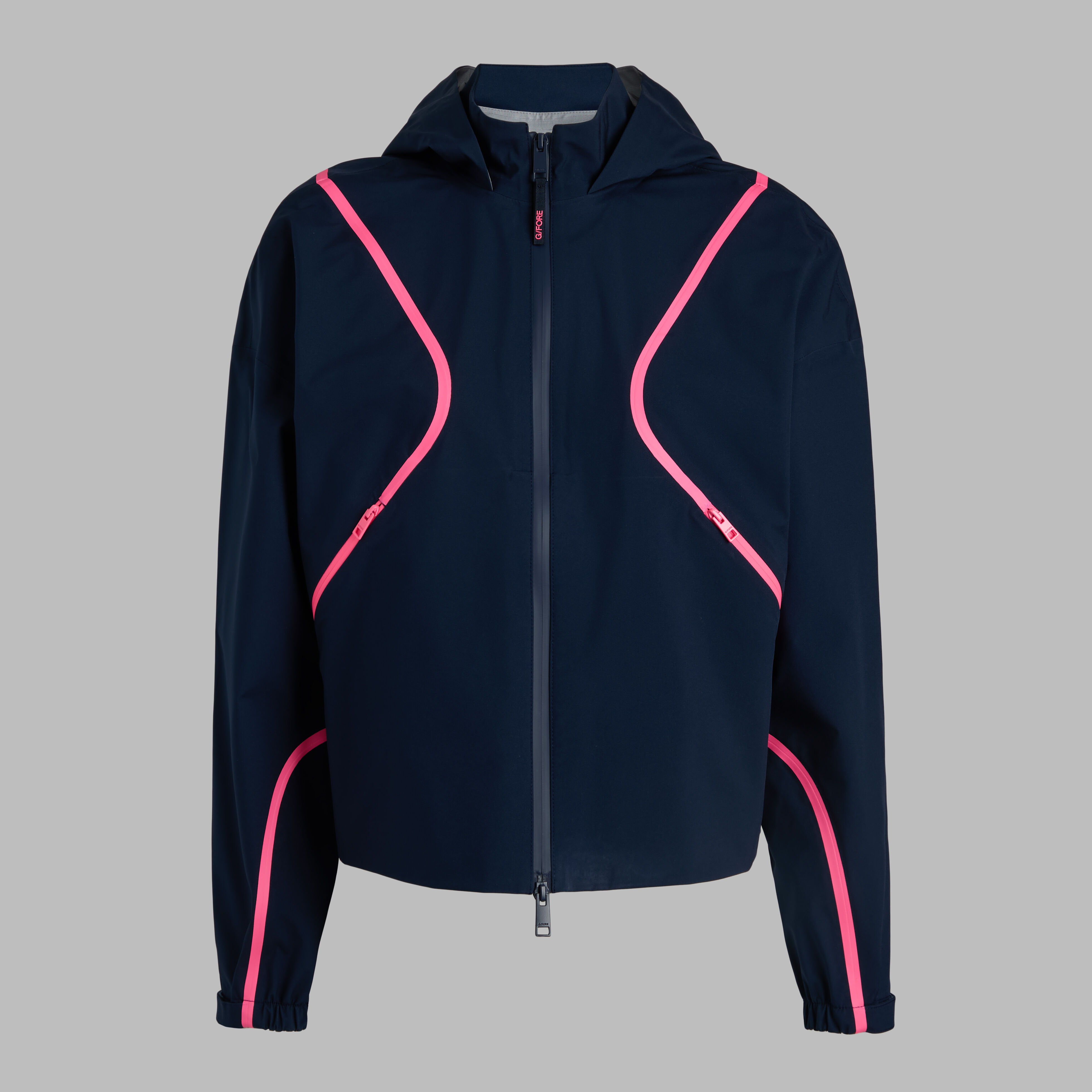 PANELED WATERPROOF HOODED JACKET | WOMEN'S JACKETS & VESTS | G/FORE