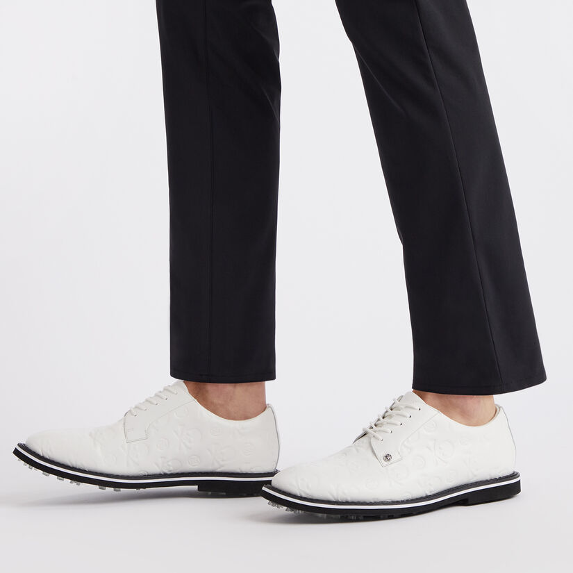 MEN'S GALLIVANTER DEBOSSED SKULL & T'S LEATHER GOLF SHOE image number 7