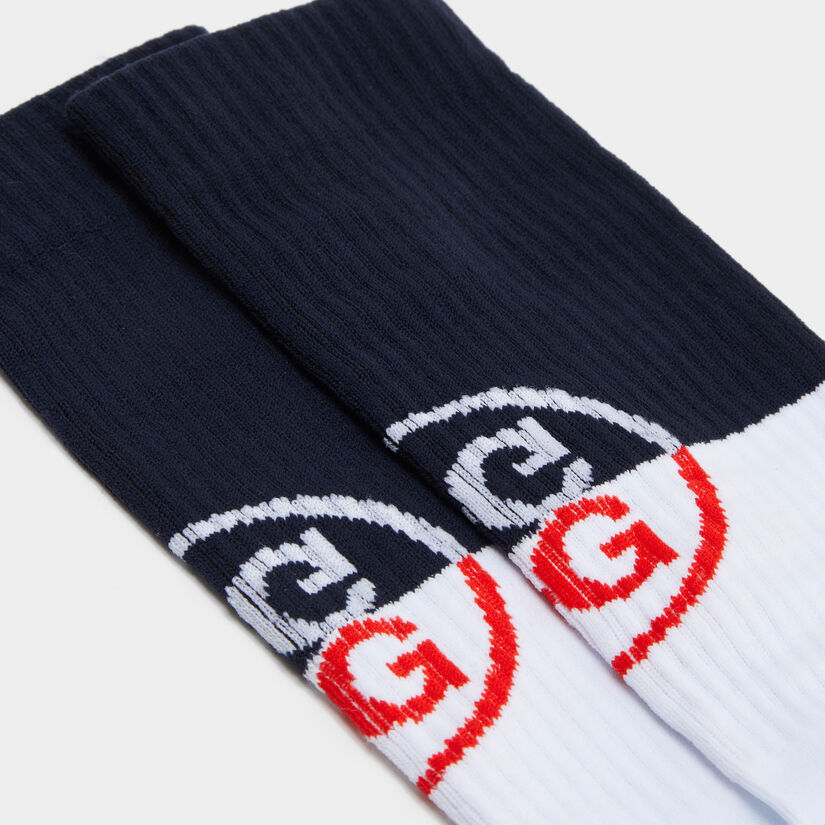 CIRCLE G RIBBED COMPRESSION CREW SOCK | MEN'S ACCESSORIES | G/FORE