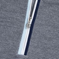HOODED WAFFLE STITCH MERINO WOOL QUARTER ZIP SWEATER image number 6