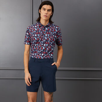PALM FRONDS TECH PIQUÉ SLIM FIT POLO