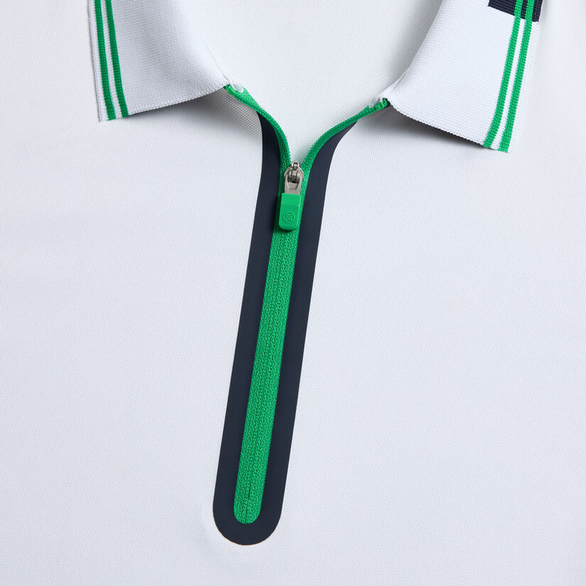 CONTRAST TECH PIQU&Eacute; SLEEVELESS POLO image number 5