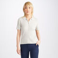 RIBBED MERINO WOOL SHORT SLEEVE BUTTON DOWN SWEATER image number 3