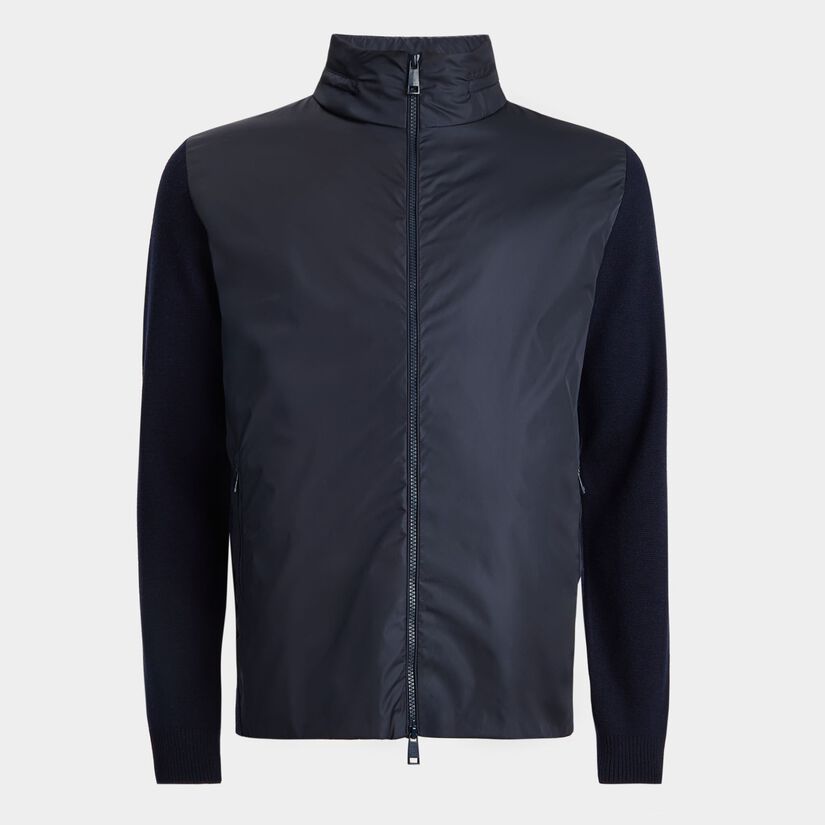 NYLON HYBRID SWEATER JACKET image number 1