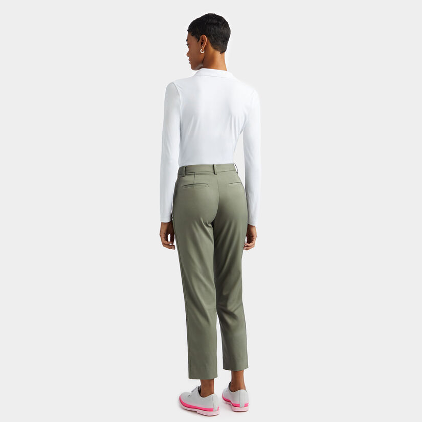 RIBBED TECH NYLON LONG SLEEVE POLO image number 4