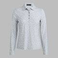 DITSY FLORAL TECH JERSEY LONG SLEEVE POLO image number 1