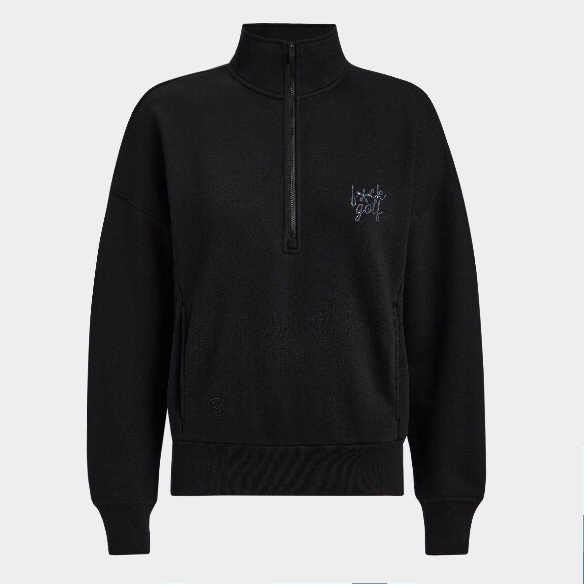 F*CK GOLF FRENCH TERRY QUARTER ZIP BOXY PULLOVER | G/FORE