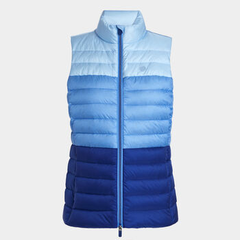 COLOUR BLOCK LIGHTWEIGHT DOWN PUFFER VEST