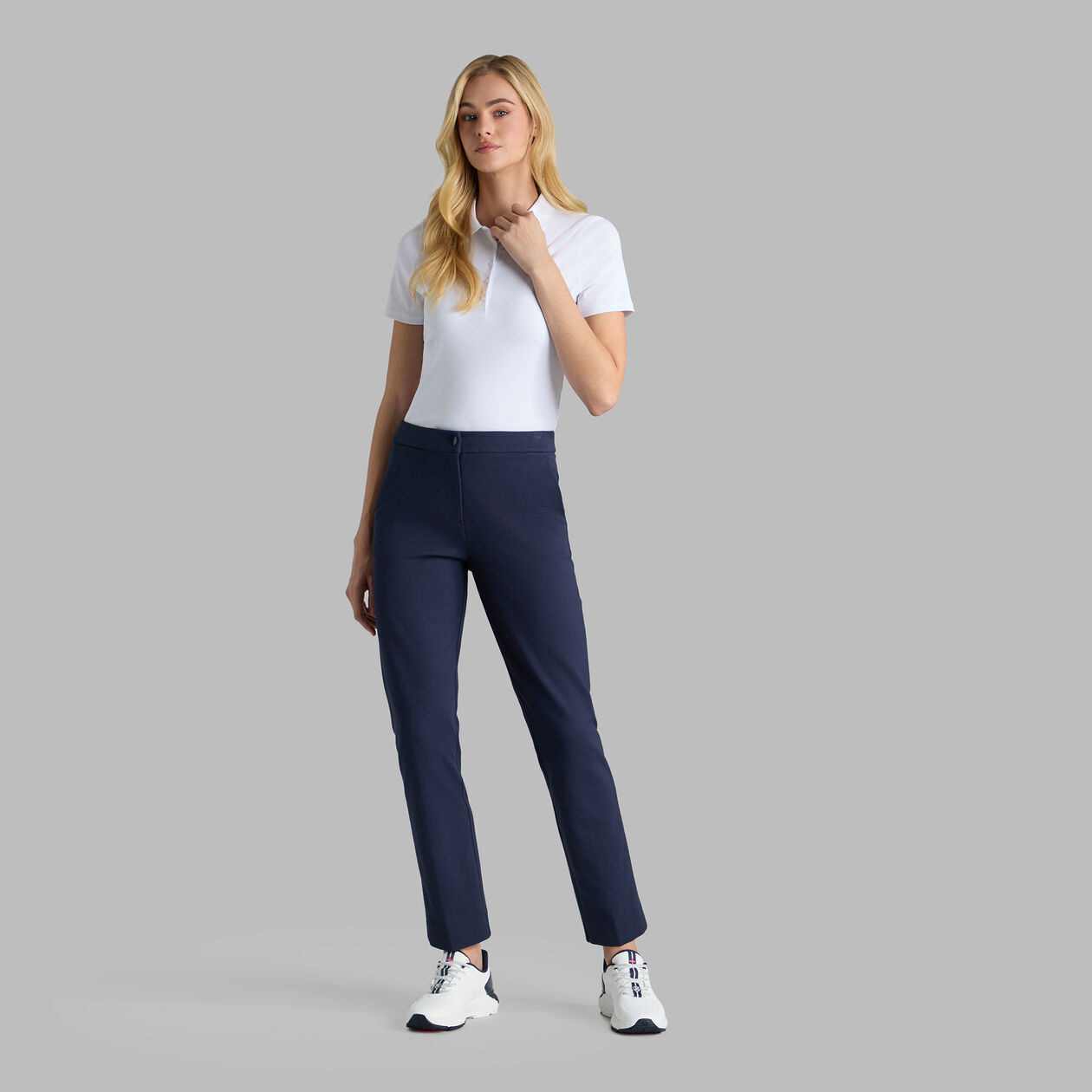 DOUBLE KNIT STRETCH CIGARETTE LEG TROUSER