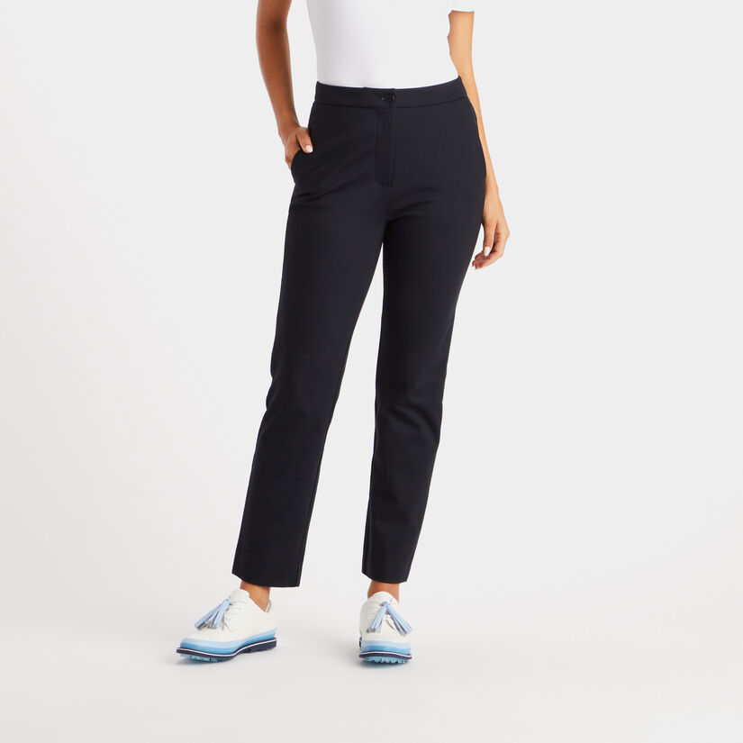DOUBLE KNIT CIGARETTE HIGH RISE STRETCH TROUSER image number 3